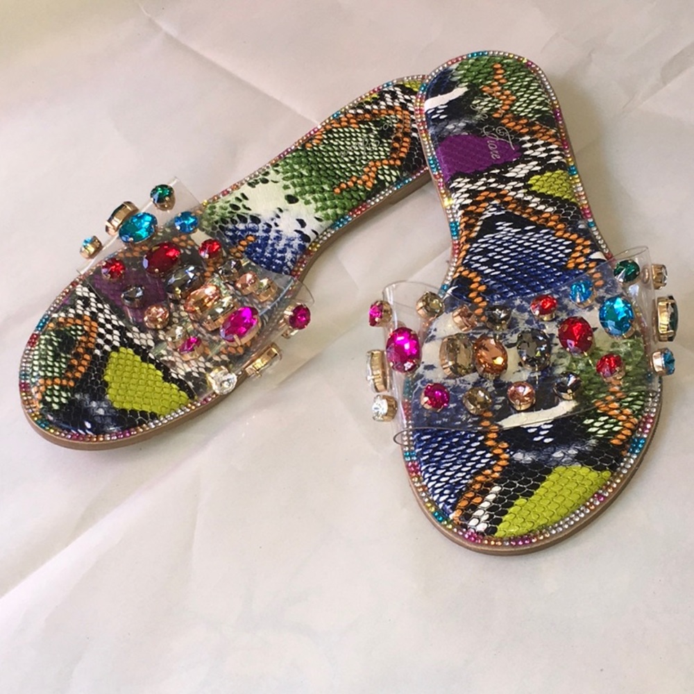 Viga Fiore Rhinestones Sandals